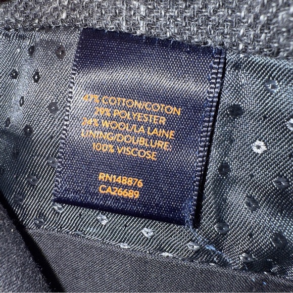 Good Man Brand Men's 2XL Gray Plaid Wool Blend Sport Coat Business Casual - Picture 13 of 13